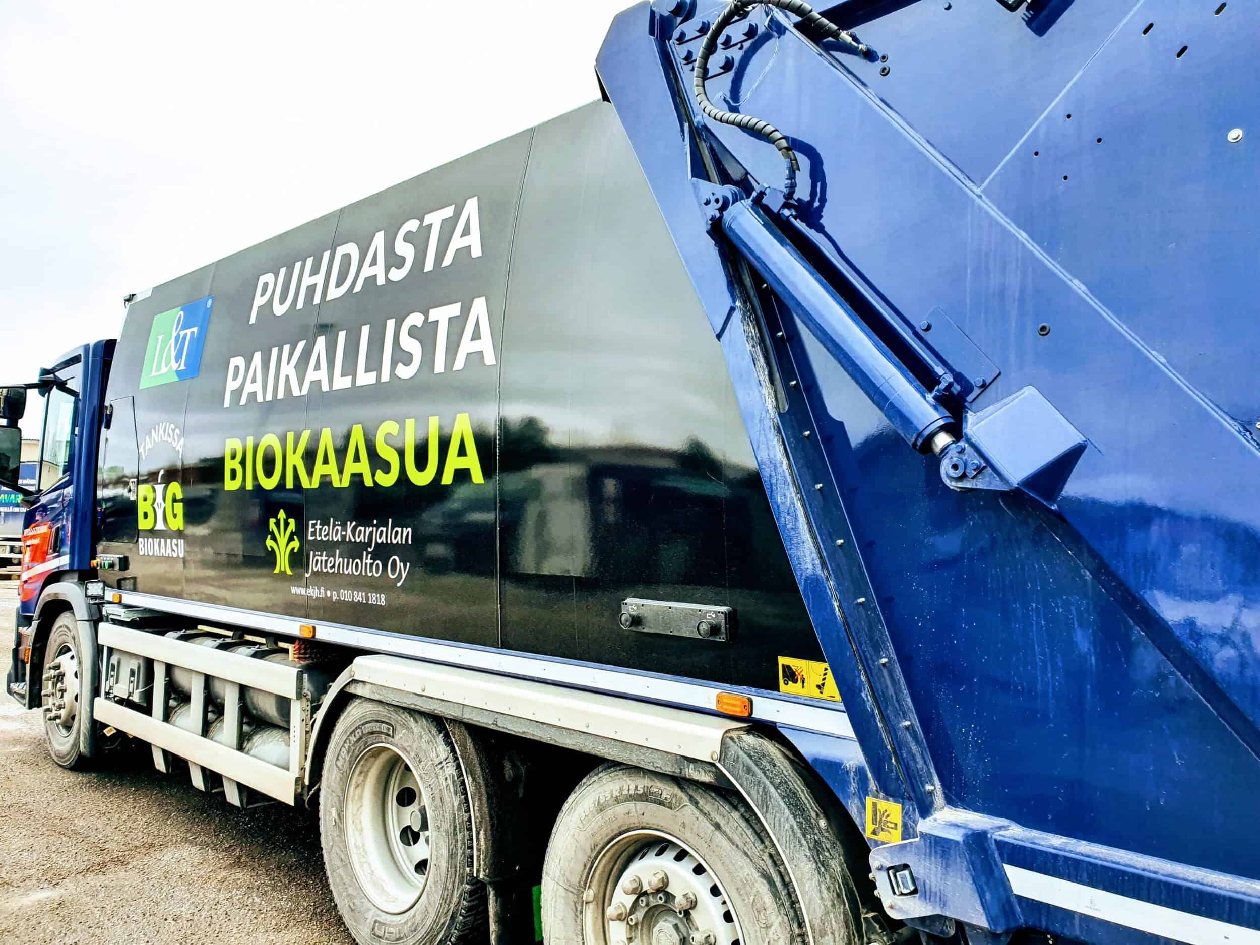 jäteauto big-biokaasu