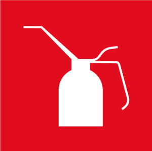 Jäteöljy ikoni, öljykannu