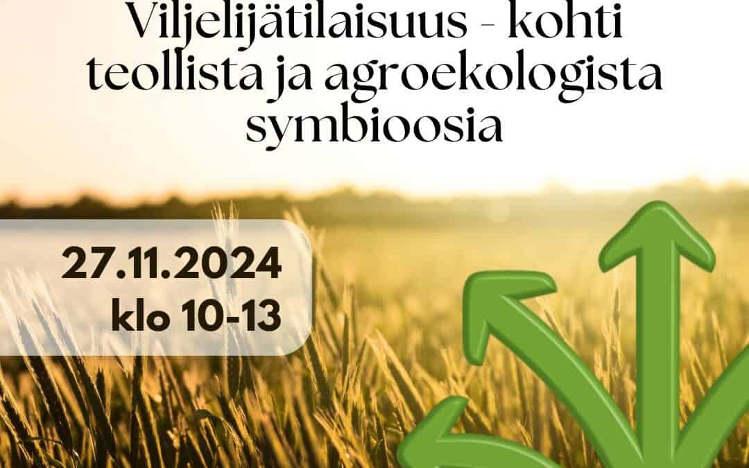 Tervetuloa viljelijätilaisuuteen 27.11.2024