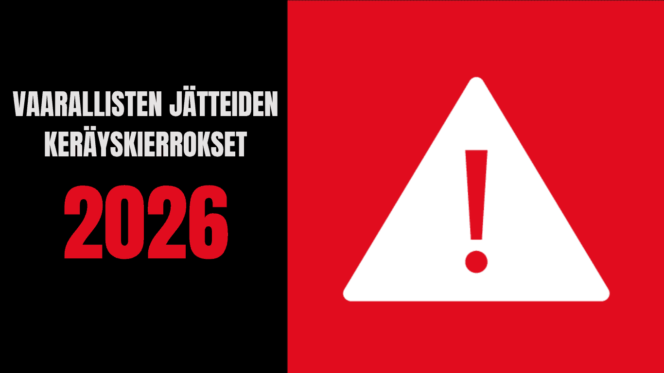 Vaarallisten jätteiden keräyskierrokset 2026