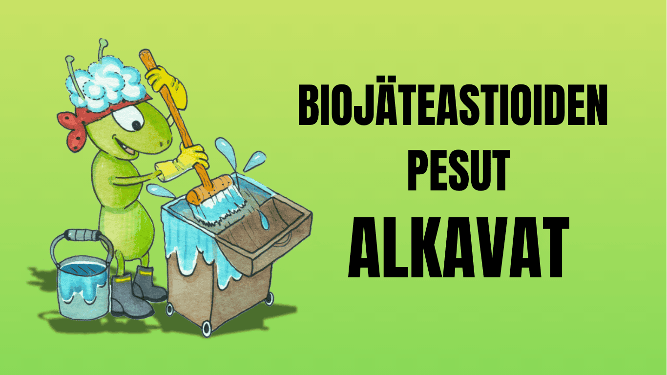Biojäteastioiden pesut alkavat